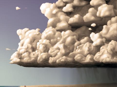 Peppermint Umbrella Heaven cloud illustration